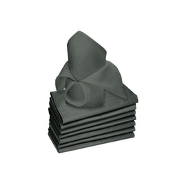 Rans Set of 8 Lollipop Cotton Napkins - Charcoal Home & Garden Kings Warehouse