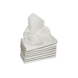 Rans Set of 8 Lollipop Cotton Napkins - White Home & Garden Kings Warehouse 