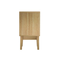 Rattan Bedside Table 1 Drawer with Shelf - REI Oak Furniture Kings Warehouse 