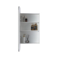 Rectangle Wall Hung Bathroom Mirror Shaving Cabinet Vanity Matte White Health & Beauty Kings Warehouse 