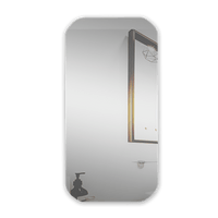Rectangle Wall Hung Bathroom Mirror Shaving Cabinet Vanity Matte White Health & Beauty Kings Warehouse 