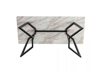 Rectangular Marble-Effect Table Furniture Kings Warehouse 