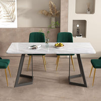 Rectangular Marble-Effect Table Redecorate for Winter Kings Warehouse 