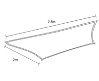 Rectangular Shade Sail 2 x 2.5m Kings Warehouse 