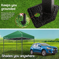 Red Track 3x3m Folding Gazebo Shade Outdoor Pop-Up Green Foldable Marquee Kings Warehouse 