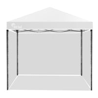 Red Track 3x3m Folding Gazebo Shade Outdoor Pop-Up Grey & White Kings Warehouse 