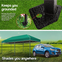 Red Track 3x6m Folding Gazebo Shade Outdoor Green Foldable Marquee Pop-Up Kings Warehouse 