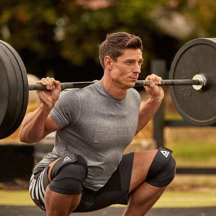 Reebok Knee Wraps in Black Sports & Fitness Kings Warehouse 