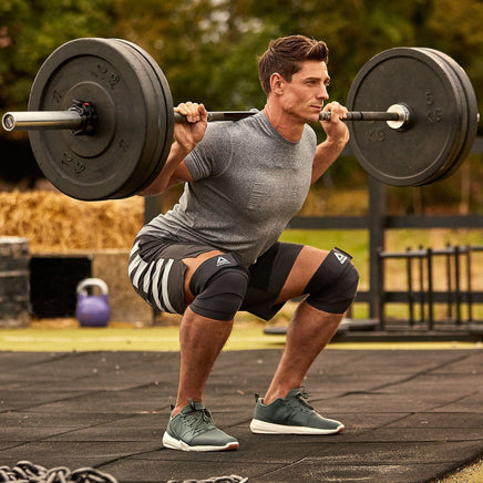 Reebok Knee Wraps in Black Sports & Fitness Kings Warehouse 