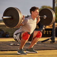 Reebok Knee Wraps in Red Sports & Fitness Kings Warehouse 