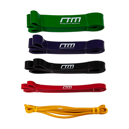Resistance Band Loop Set of 5 Heavy Duty Gym Yoga Workout Sports & Fitness Kings Warehouse 