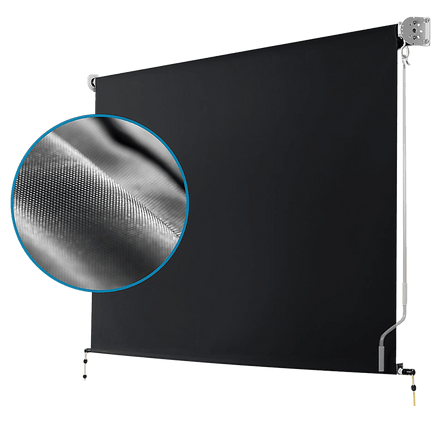 Retractable Straight Drop Roll Down Awning Garden Patio Screen 2.1X2.5M Home & Garden Kings Warehouse 