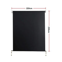 Retractable Straight Drop Roll Down Awning Garden Patio Screen 2.1X2.5M Home & Garden Kings Warehouse 