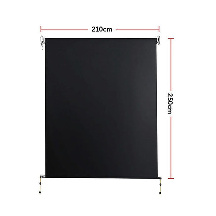 Retractable Straight Drop Roll Down Awning Garden Patio Screen 2.1X2.5M Home & Garden Kings Warehouse 