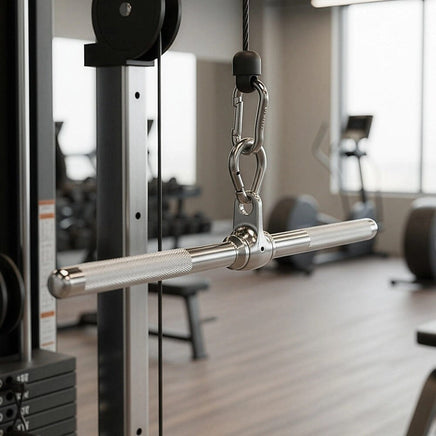 Revolving Straight Bar – Gym Cable Attachment for Tricep, Bicep & Pulley Workouts Sports & Fitness Kings Warehouse 