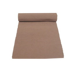 Ribbed Cotton Table Runner 33 x 180 cm Mocha Home & Garden Kings Warehouse 