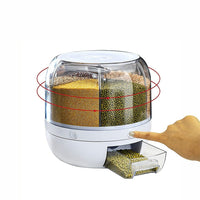 Rice Storage Cereal Dispenser Grain Container Rotating Dry Food Box Kings Warehouse 