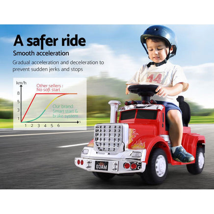 Ride On Cars Kids Electric Toys Car Battery Truck Childrens Motorbike Toy Rigo Red Big Baby Bazaar Kings Warehouse 