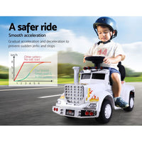 Ride On Cars Kids Electric Toys Car Battery Truck Childrens Motorbike Toy Rigo White Big Baby Bazaar Kings Warehouse 