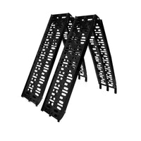 Rigg 2x Aluminium ATV Loading Ramp Foldable - Black Kings Warehouse 