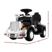 Rigo Kids Electric Ride On Car Truck Motorcycle Motorbike Toy Cars 6V Black Baby & Kids Kings Warehouse 