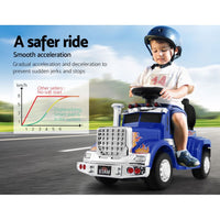 Rigo Kids Electric Ride On Car Truck Motorcycle Motorbike Toy Cars 6V Blue Baby & Kids Kings Warehouse 