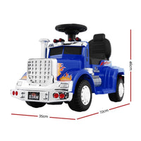 Rigo Kids Electric Ride On Car Truck Motorcycle Motorbike Toy Cars 6V Blue Baby & Kids Kings Warehouse 