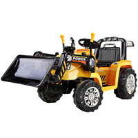 Rigo Kids Ride On Bulldozer Digger Electric Car Yellow End of Year Clearance Sale Kings Warehouse 