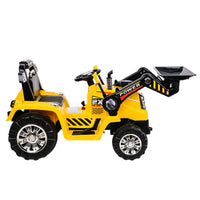 Rigo Kids Ride On Bulldozer Digger Electric Car Yellow End of Year Clearance Sale Kings Warehouse 