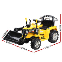 Rigo Kids Ride On Bulldozer Digger Electric Car Yellow End of Year Clearance Sale Kings Warehouse 