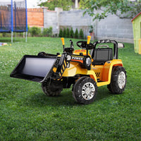 Rigo Kids Ride On Bulldozer Digger Electric Car Yellow End of Year Clearance Sale Kings Warehouse 