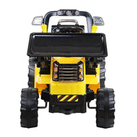 Rigo Kids Ride On Bulldozer Digger Electric Car Yellow End of Year Clearance Sale Kings Warehouse 