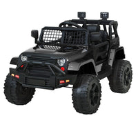 Rigo Kids Ride On Car Electric 12V Car Toys Jeep Battery Remote Control Black Early Christmas Sale Kings Warehouse 