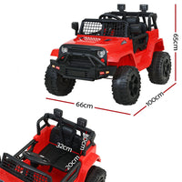 Rigo Kids Ride On Car Electric 12V Car Toys Jeep Battery Remote Control Red Kings Warehouse 