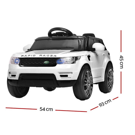 Rigo Kids Ride On Car - White Big Baby Bazaar Kings Warehouse 