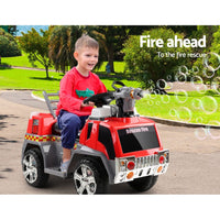 Rigo Kids Ride On Fire Truck Motorbike Motorcycle Car Red Grey Kings Warehouse 