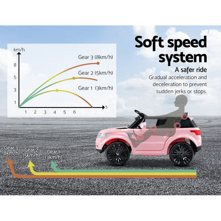 Rigo Ride On Car Kids Electric Ride On Cars SUV Remote 12V Pink Baby & Kids Kings Warehouse 