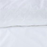 Riviera Maison Elowen White Cotton Quilt Cover Set Queen Home & Garden Kings Warehouse 