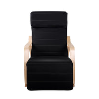 Rocking Armchair Footrest Nursing Black Afton Furniture Kings Warehouse 