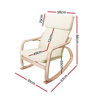Rocking Armchair Nursing Bentwood Aero Furniture Kings Warehouse 