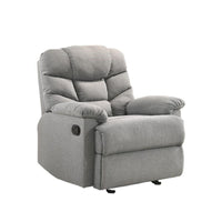 Rocking Recliner Chair Swing Glider Light Grey Fabric Easter Eggciting Deals Kings Warehouse 