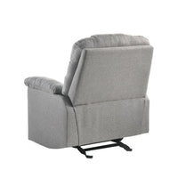 Rocking Recliner Chair Swing Glider Light Grey Fabric Easter Eggciting Deals Kings Warehouse 
