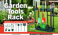 Rolling Garden Tools Storage Rack Long Short Handles Organizer Holders Fits 40 Home & Garden Kings Warehouse 