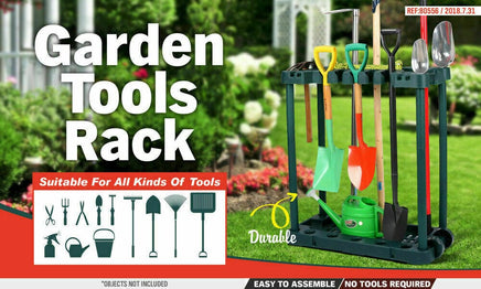 Rolling Garden Tools Storage Rack Long Short Handles Organizer Holders Fits 40 Home & Garden Kings Warehouse 