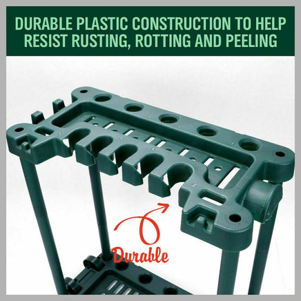Rolling Garden Tools Storage Rack Long Short Handles Organizer Holders Fits 40 Home & Garden Kings Warehouse 