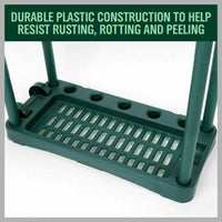 Rolling Garden Tools Storage Rack Long Short Handles Organizer Holders Fits 40 Home & Garden Kings Warehouse 