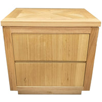 Rosemallow Bedside Table 2 Drawers Storage Cabinet Nightstand End Tables Timber Kings Warehouse 