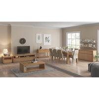 Rosemallow Coffee Table 130cm Parquet Top Solid Messmate Timber Wood - Natural living room Kings Warehouse 