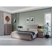 Rosemallow King Size Bed Parquet Solid Messmate Timber Wood Frame Mattress Base bedroom furniture Kings Warehouse 