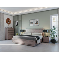 Rosemallow Queen Size Bed Parquet Solid Messmate Timber Wood Frame Mattress Base bedroom furniture Kings Warehouse 